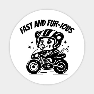 Funny Opossum Racing F1 Magnet